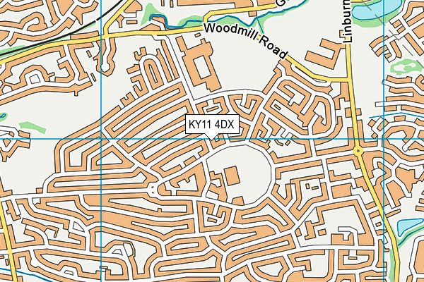 KY11 4DX map - OS VectorMap District (Ordnance Survey) KY11 4DX map - OS VectorMap District (Ordnance Survey)