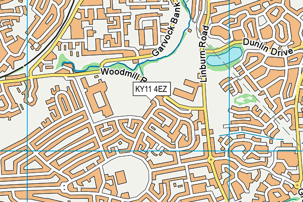 KY11 4EZ map - OS VectorMap District (Ordnance Survey) KY11 4EZ map - OS VectorMap District (Ordnance Survey)