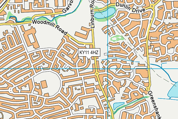 KY11 4HZ map - OS VectorMap District (Ordnance Survey) KY11 4HZ map - OS VectorMap District (Ordnance Survey)