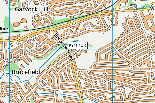 KY11 4QR map - OS VectorMap District (Ordnance Survey) KY11 4QR map - OS VectorMap District (Ordnance Survey)