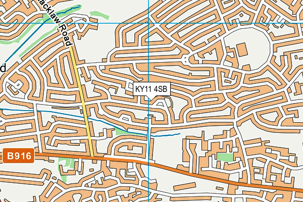 KY11 4SB map - OS VectorMap District (Ordnance Survey) KY11 4SB map - OS VectorMap District (Ordnance Survey)