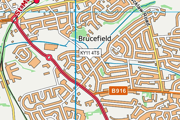 KY11 4TS map - OS VectorMap District (Ordnance Survey) KY11 4TS map - OS VectorMap District (Ordnance Survey)