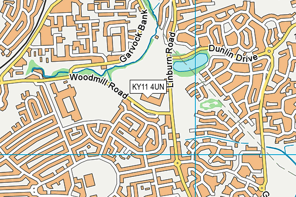 KY11 4UN map - OS VectorMap District (Ordnance Survey) KY11 4UN map - OS VectorMap District (Ordnance Survey)