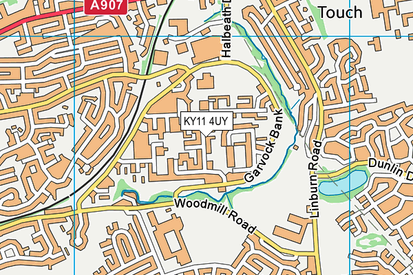 KY11 4UY map - OS VectorMap District (Ordnance Survey) KY11 4UY map - OS VectorMap District (Ordnance Survey)