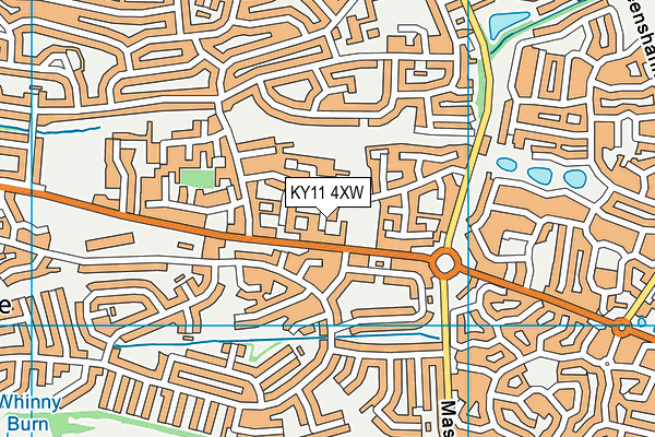 KY11 4XW map - OS VectorMap District (Ordnance Survey) KY11 4XW map - OS VectorMap District (Ordnance Survey)
