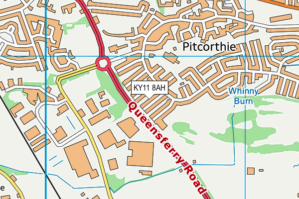 KY11 8AH map - OS VectorMap District (Ordnance Survey) KY11 8AH map - OS VectorMap District (Ordnance Survey)