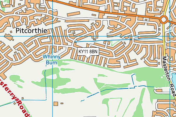 KY11 8BN map - OS VectorMap District (Ordnance Survey) KY11 8BN map - OS VectorMap District (Ordnance Survey)