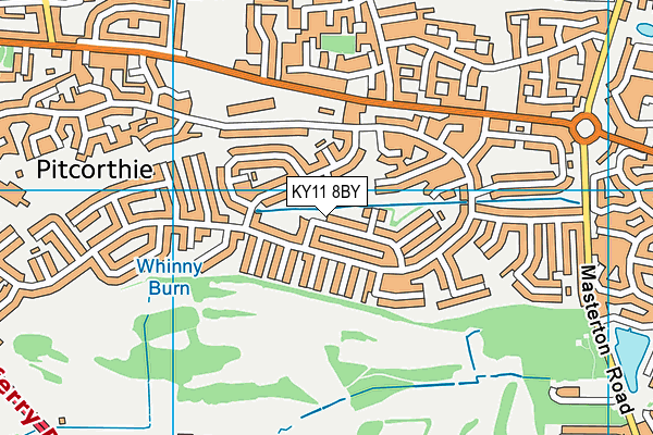 KY11 8BY map - OS VectorMap District (Ordnance Survey) KY11 8BY map - OS VectorMap District (Ordnance Survey)