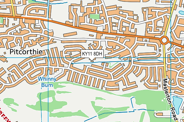 KY11 8DH map - OS VectorMap District (Ordnance Survey) KY11 8DH map - OS VectorMap District (Ordnance Survey)