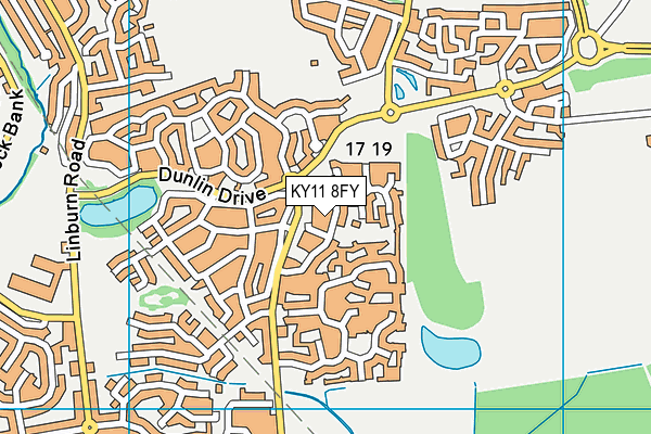 KY11 8FY map - OS VectorMap District (Ordnance Survey) KY11 8FY map - OS VectorMap District (Ordnance Survey)
