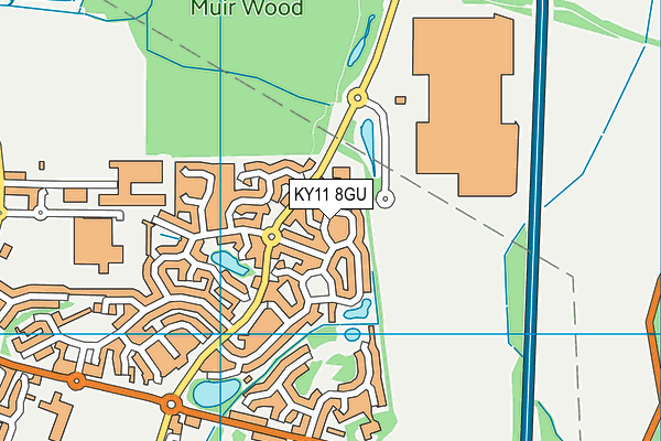 KY11 8GU map - OS VectorMap District (Ordnance Survey) KY11 8GU map - OS VectorMap District (Ordnance Survey)
