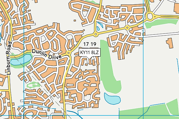 KY11 8LZ map - OS VectorMap District (Ordnance Survey) KY11 8LZ map - OS VectorMap District (Ordnance Survey)