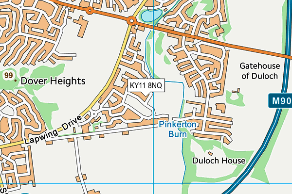 KY11 8NQ map - OS VectorMap District (Ordnance Survey) KY11 8NQ map - OS VectorMap District (Ordnance Survey)