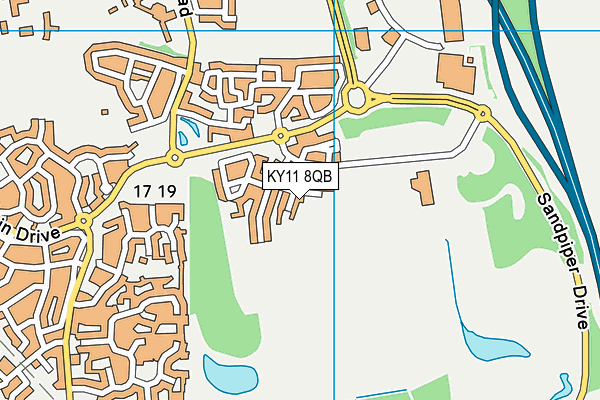 KY11 8QB map - OS VectorMap District (Ordnance Survey) KY11 8QB map - OS VectorMap District (Ordnance Survey)