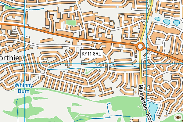 KY11 8RL map - OS VectorMap District (Ordnance Survey) KY11 8RL map - OS VectorMap District (Ordnance Survey)