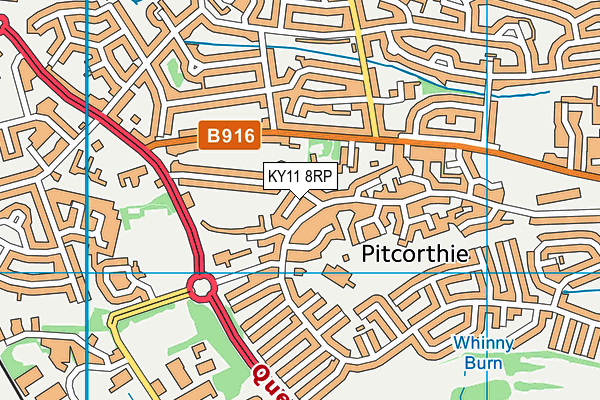 KY11 8RP map - OS VectorMap District (Ordnance Survey) KY11 8RP map - OS VectorMap District (Ordnance Survey)