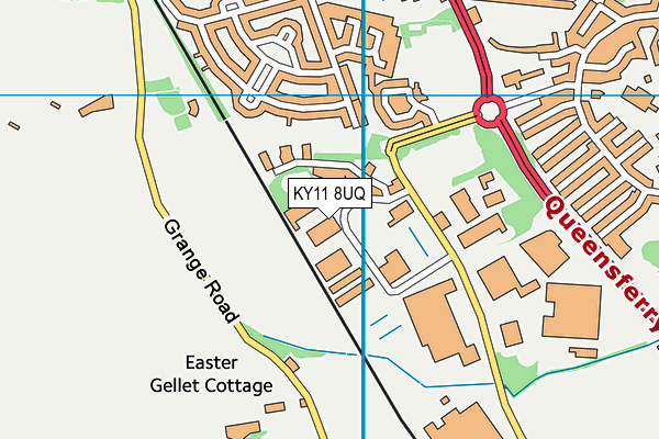KY11 8UQ map - OS VectorMap District (Ordnance Survey) KY11 8UQ map - OS VectorMap District (Ordnance Survey)