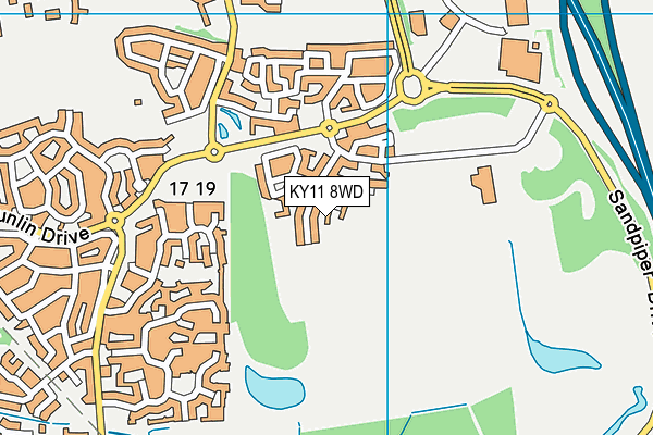 KY11 8WD map - OS VectorMap District (Ordnance Survey) KY11 8WD map - OS VectorMap District (Ordnance Survey)