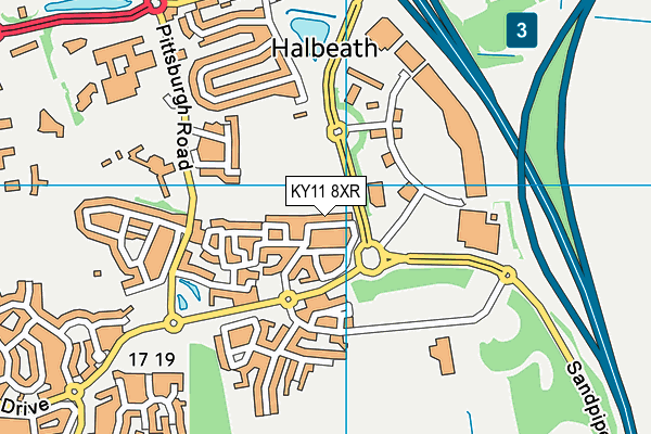 KY11 8XR map - OS VectorMap District (Ordnance Survey) KY11 8XR map - OS VectorMap District (Ordnance Survey)