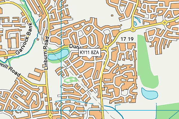 KY11 8ZA map - OS VectorMap District (Ordnance Survey) KY11 8ZA map - OS VectorMap District (Ordnance Survey)