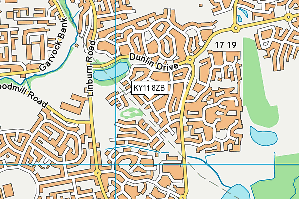 KY11 8ZB map - OS VectorMap District (Ordnance Survey) KY11 8ZB map - OS VectorMap District (Ordnance Survey)