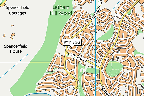 KY11 9GQ map - OS VectorMap District (Ordnance Survey) KY11 9GQ map - OS VectorMap District (Ordnance Survey)