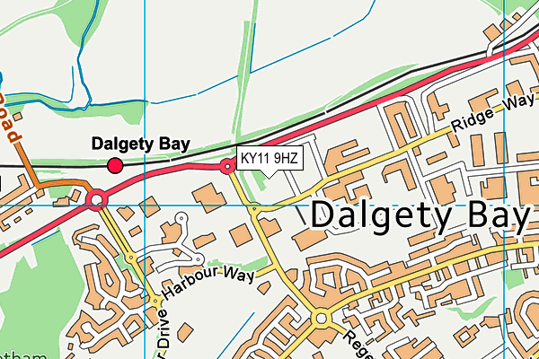 KY11 9HZ map - OS VectorMap District (Ordnance Survey) KY11 9HZ map - OS VectorMap District (Ordnance Survey)