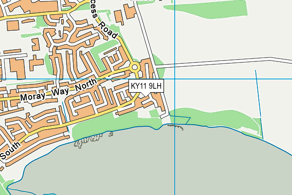 KY11 9LH map - OS VectorMap District (Ordnance Survey)