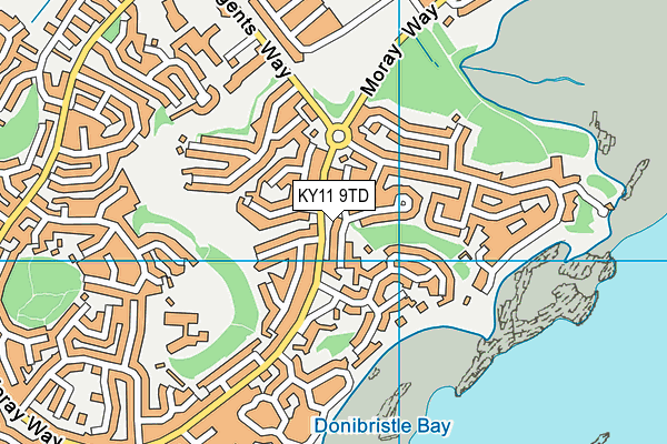 KY11 9TD map - OS VectorMap District (Ordnance Survey) KY11 9TD map - OS VectorMap District (Ordnance Survey)