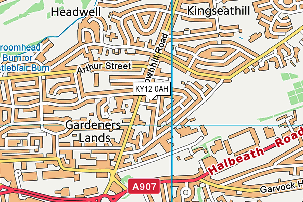 KY12 0AH map - OS VectorMap District (Ordnance Survey) KY12 0AH map - OS VectorMap District (Ordnance Survey)