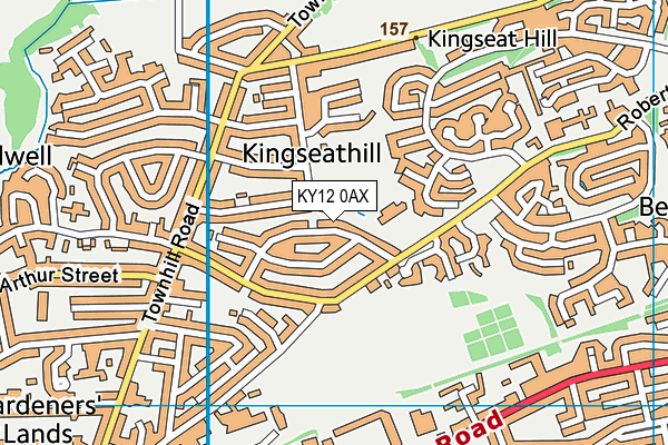 KY12 0AX map - OS VectorMap District (Ordnance Survey) KY12 0AX map - OS VectorMap District (Ordnance Survey)