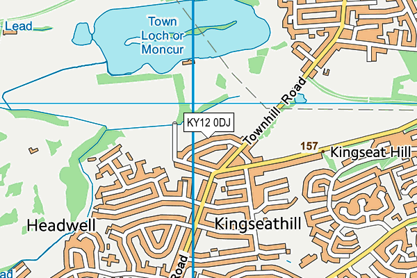 KY12 0DJ map - OS VectorMap District (Ordnance Survey)