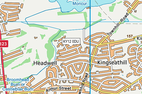 KY12 0DU map - OS VectorMap District (Ordnance Survey)