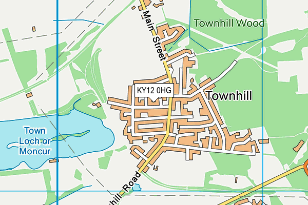 KY12 0HG map - OS VectorMap District (Ordnance Survey)