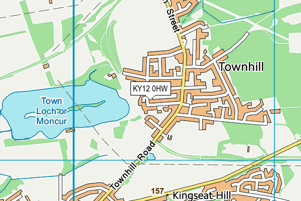 KY12 0HW map - OS VectorMap District (Ordnance Survey)