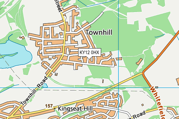 KY12 0HX map - OS VectorMap District (Ordnance Survey)