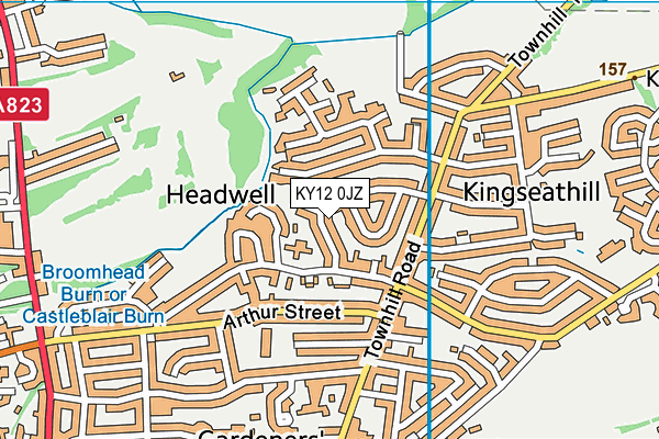 KY12 0JZ map - OS VectorMap District (Ordnance Survey) KY12 0JZ map - OS VectorMap District (Ordnance Survey)