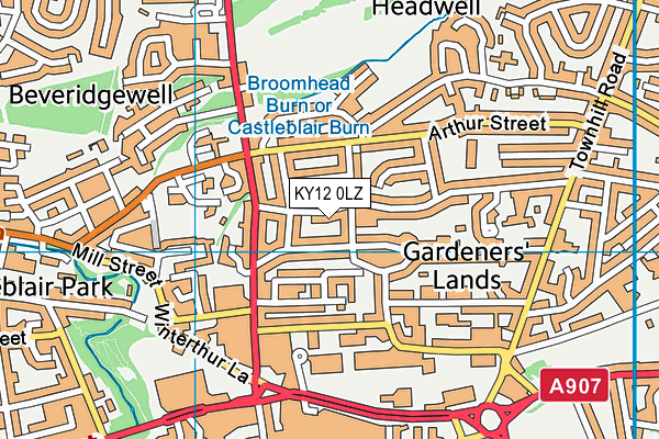 KY12 0LZ map - OS VectorMap District (Ordnance Survey) KY12 0LZ map - OS VectorMap District (Ordnance Survey)