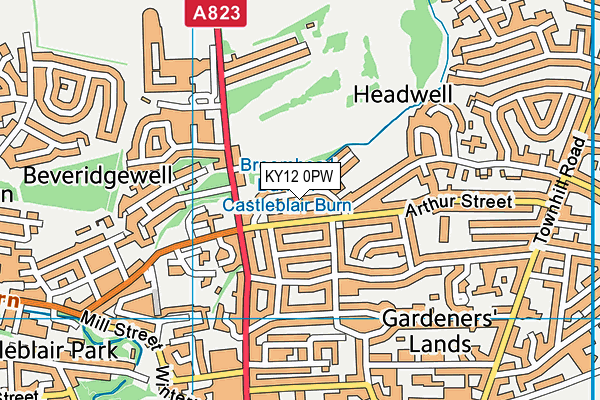KY12 0PW map - OS VectorMap District (Ordnance Survey) KY12 0PW map - OS VectorMap District (Ordnance Survey)