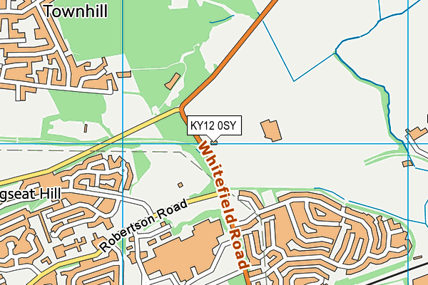 KY12 0SY map - OS VectorMap District (Ordnance Survey)