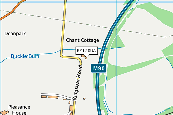 KY12 0UA map - OS VectorMap District (Ordnance Survey)