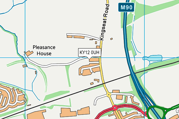 KY12 0UH map - OS VectorMap District (Ordnance Survey)