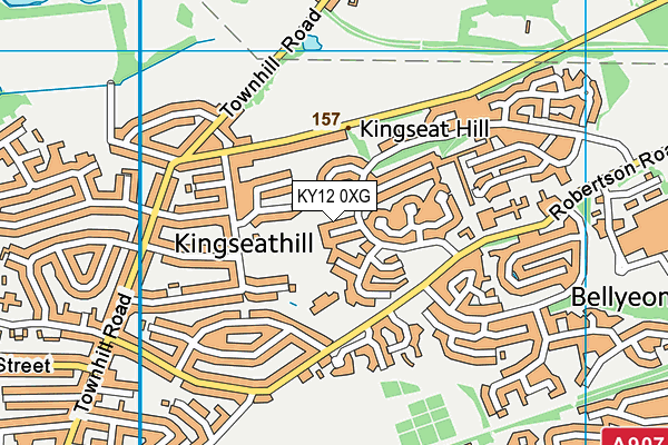 KY12 0XG map - OS VectorMap District (Ordnance Survey)