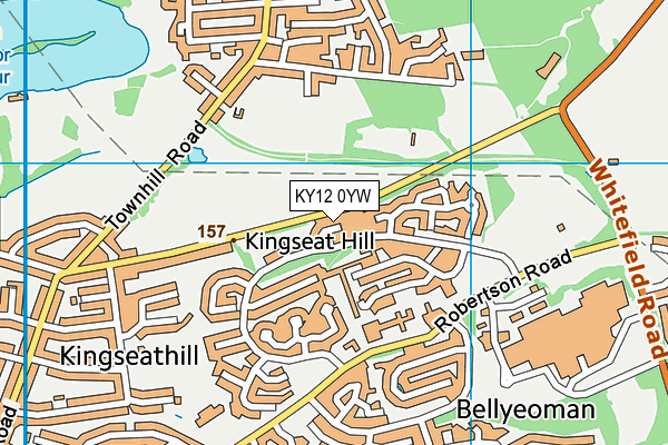 KY12 0YW map - OS VectorMap District (Ordnance Survey)