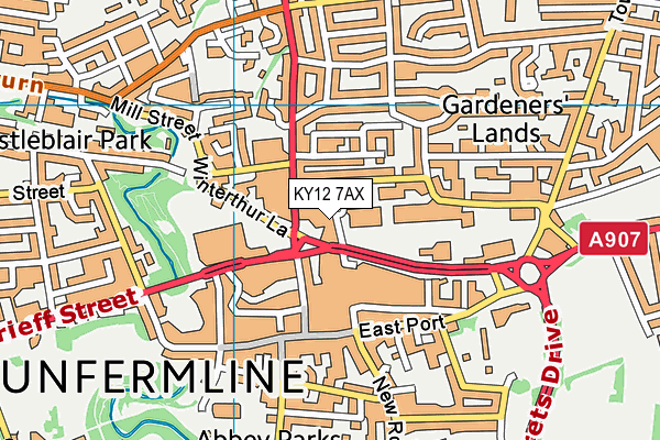 KY12 7AX map - OS VectorMap District (Ordnance Survey) KY12 7AX map - OS VectorMap District (Ordnance Survey)