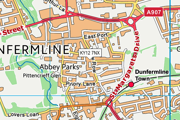 KY12 7NX map - OS VectorMap District (Ordnance Survey) KY12 7NX map - OS VectorMap District (Ordnance Survey)