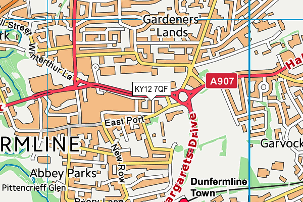 KY12 7QF map - OS VectorMap District (Ordnance Survey) KY12 7QF map - OS VectorMap District (Ordnance Survey)