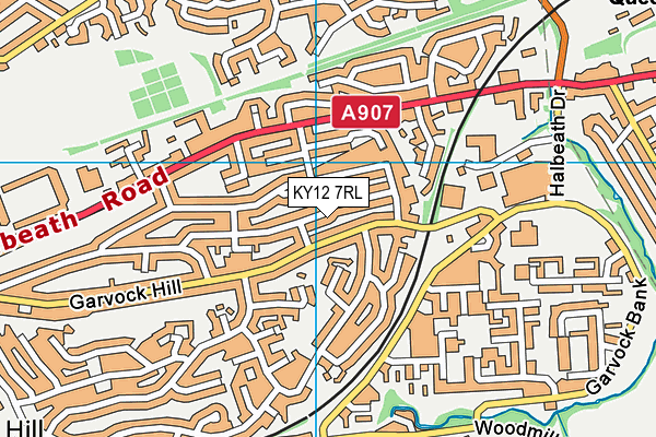 KY12 7RL map - OS VectorMap District (Ordnance Survey) KY12 7RL map - OS VectorMap District (Ordnance Survey)