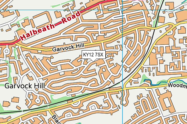 KY12 7SX map - OS VectorMap District (Ordnance Survey) KY12 7SX map - OS VectorMap District (Ordnance Survey)