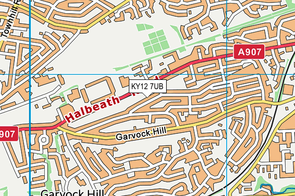 KY12 7UB map - OS VectorMap District (Ordnance Survey) KY12 7UB map - OS VectorMap District (Ordnance Survey)